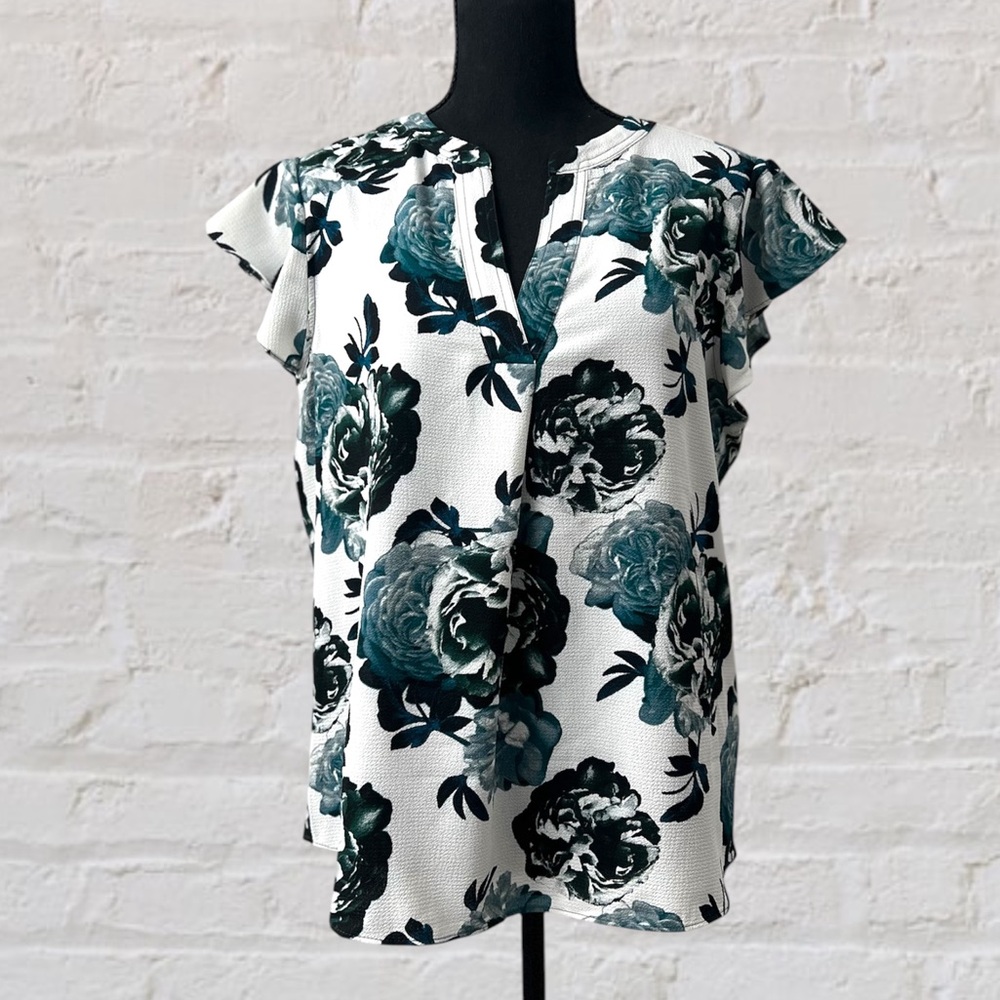 Calvin Klein Women's Floral Top -Ssize L